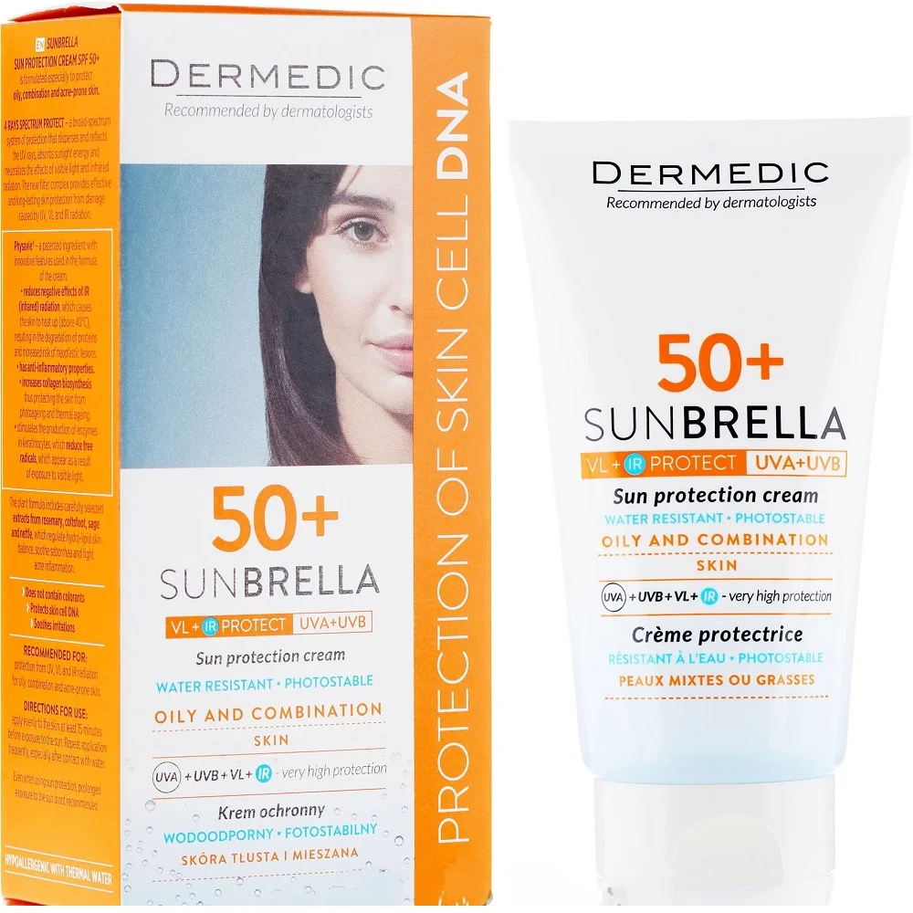 ضد آفتاب پوست مختلط و چرب درمدیک Dermedic